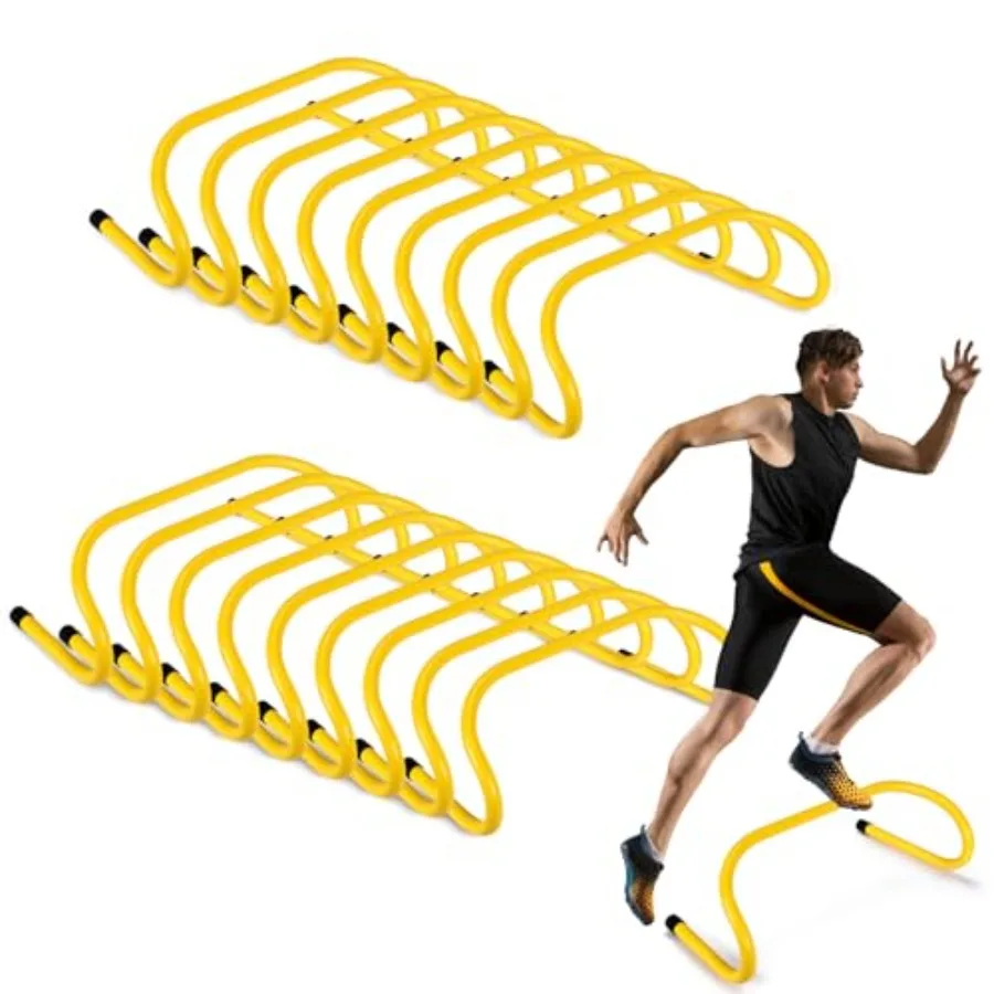 18 Pcs 6" Speed Training Hurdles Durable Agility Training Hurdle Agility Plyometric and All Purpose Equipment for Athletes Socc
18 Pcs 6" Speed Training Hurdles Durable Agility Training Hurdle Agility Plyometric and All Purpose Equipment for Athletes Socc
