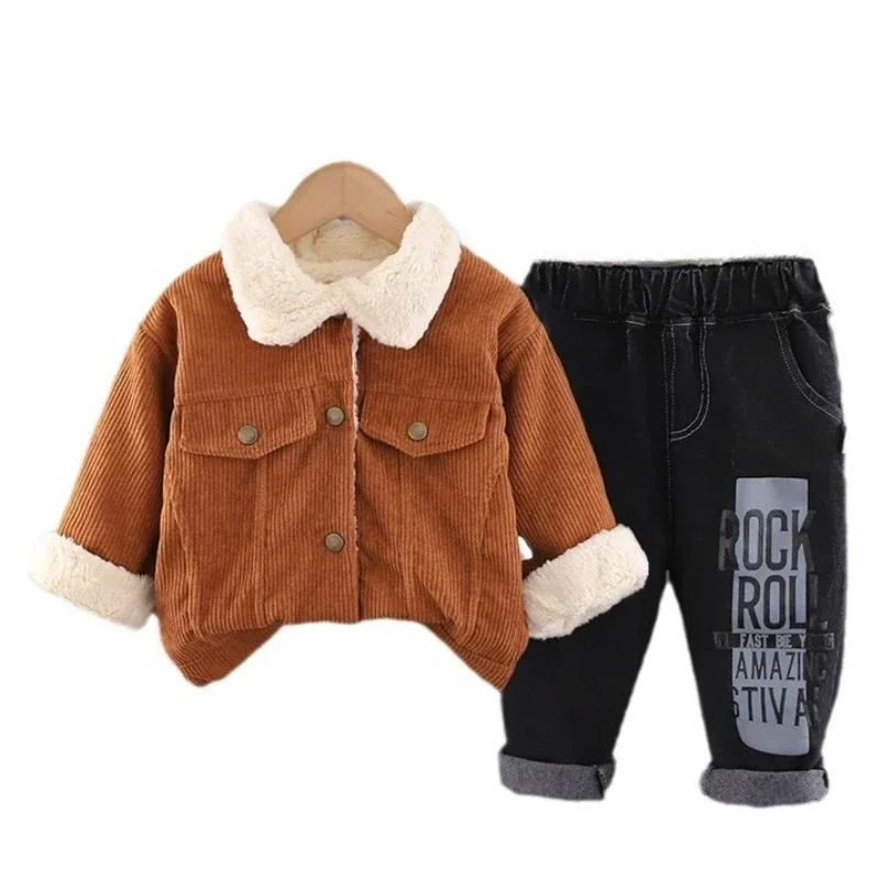 New Autumn Winter Baby Boys Clothes Set Children Casual Thick Warm Jacket Pants 2Pcs/Sets Toddler Girls Clothing Kids Tracksuits
New Autumn Winter Baby Boys Clothes Set Children Casual Thick Warm Jacket Pants 2Pcs/Sets Toddler Girls Clothing Kids Tracksuits