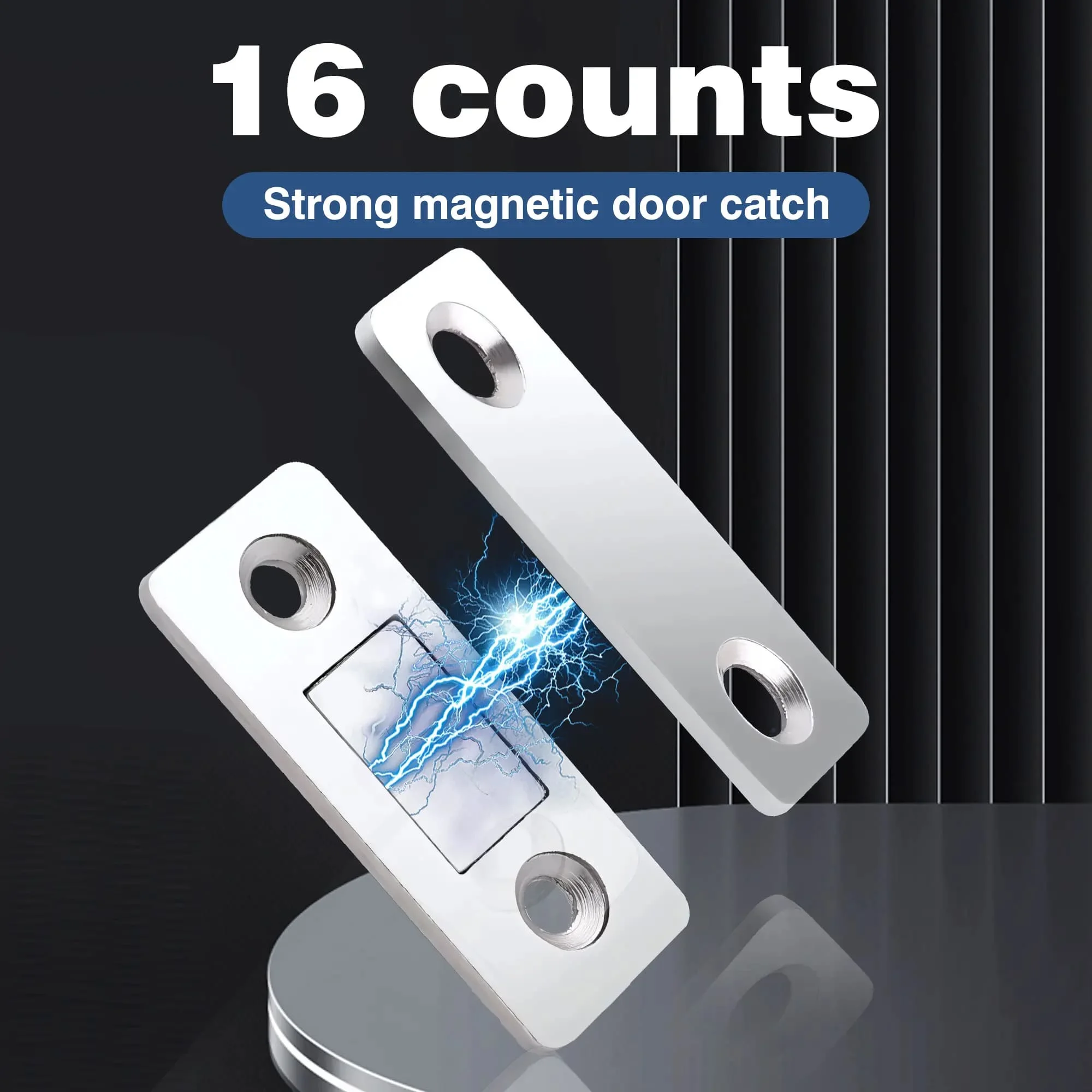 Silver Stainless Steel Cabinet Magnetic Catch,Ultra Thin 8 Pack Cabinet Door Magnetic Latch,Magnetic Door Closer for Cabinets Drawers Closet Doors
Silver Stainless Steel Cabinet Magnetic Catch,Ultra Thin 8 Pack Cabinet Door Magnetic Latch,Magnetic Door Closer for Cabinets Drawers Closet Doors