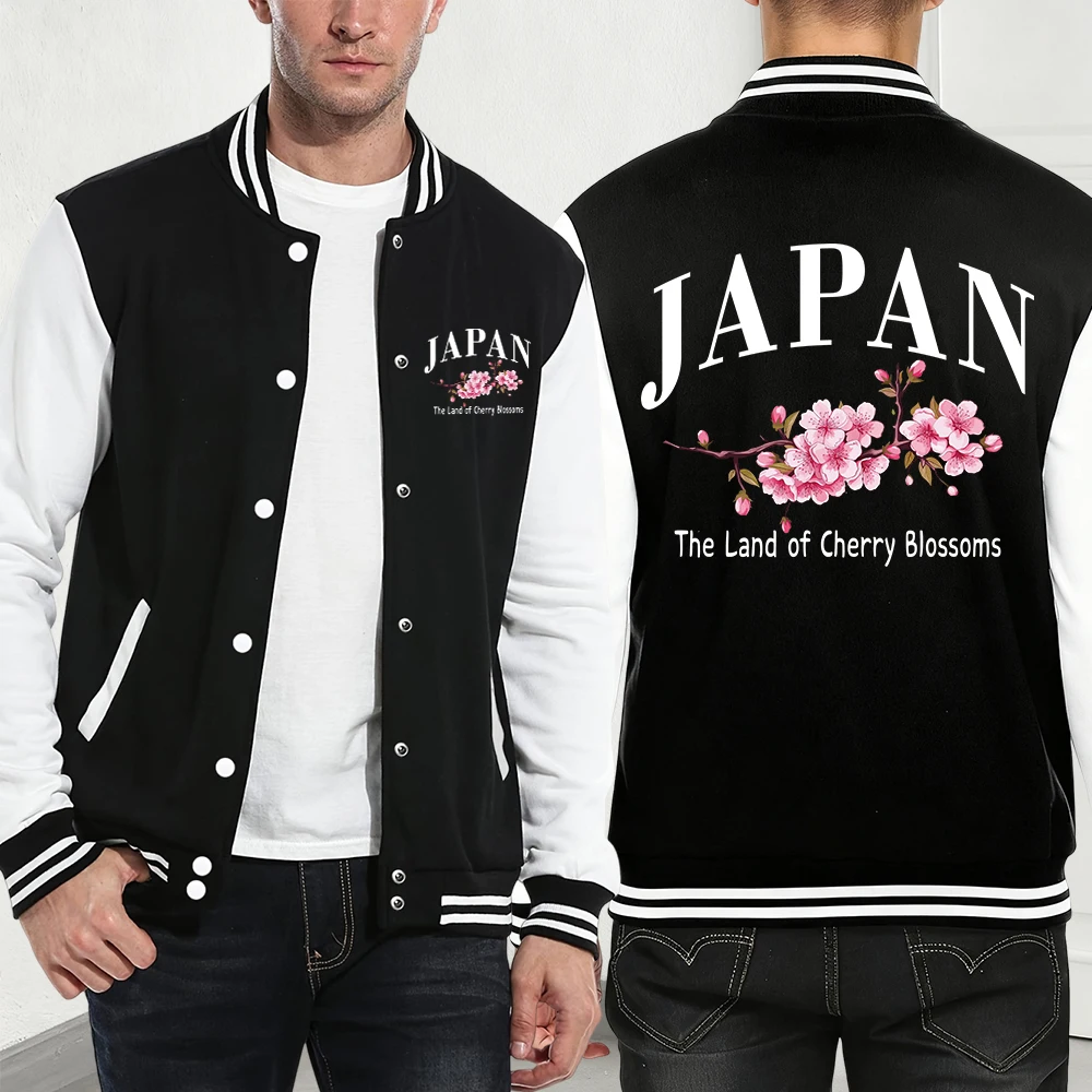 Japan The Land Of Cherry Blossoms Prints Coats Men Winter Casual Baseball Jersey Basics Pocket Jackets Fleece Warm Loose Clothes
Japan The Land Of Cherry Blossoms Prints Coats Men Winter Casual Baseball Jersey Basics Pocket Jackets Fleece Warm Loose Clothes
