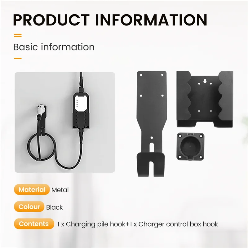 2025 New-EV Charger Holder Electric Car Charger Cable Holder Electric Vehicle Connector 1 Set
2025 New-EV Charger Holder Electric Car Charger Cable Holder Electric Vehicle Connector 1 Set