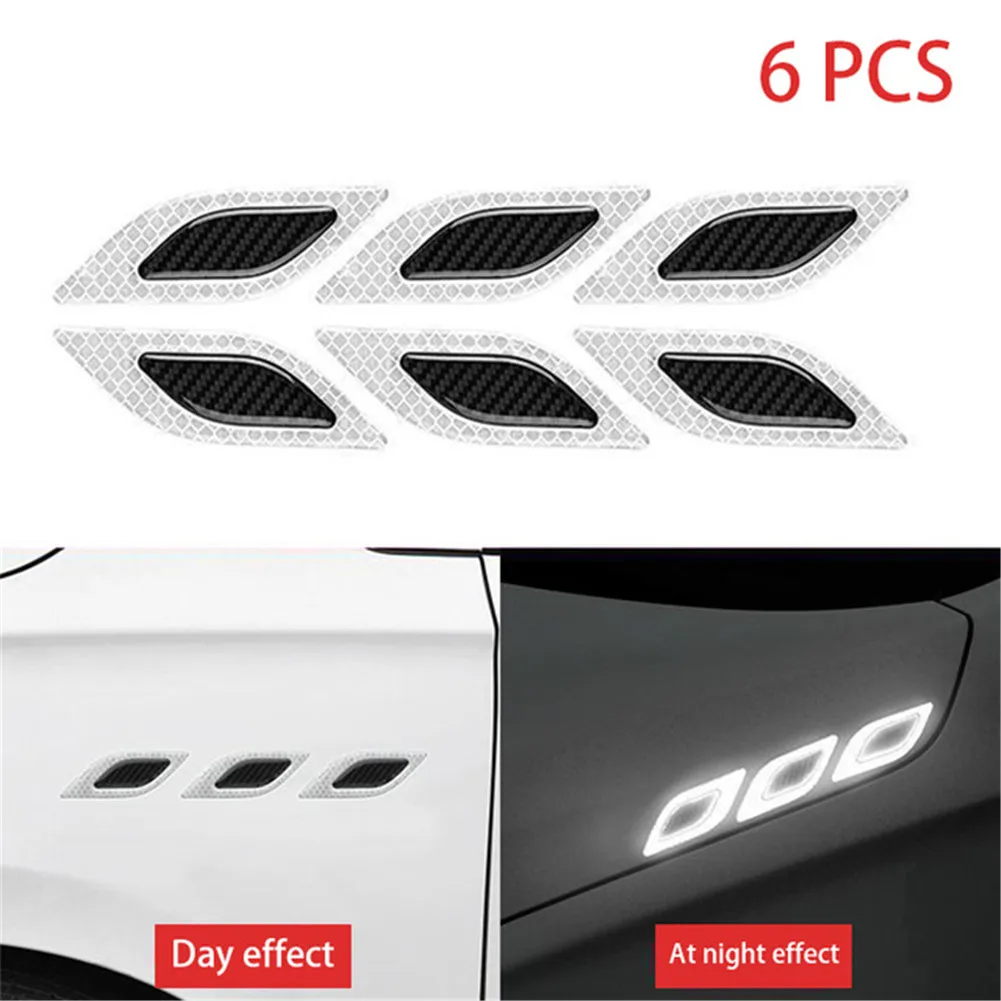 6Pcs/Set Car Reflective Tape Tire Strips Carbon Fiber Car Reflector Sticker Truck Auto Motor Anti-Scratch Safety Warning Sticker
6Pcs/Set Car Reflective Tape Tire Strips Carbon Fiber Car Reflector Sticker Truck Auto Motor Anti-Scratch Safety Warning Sticker
