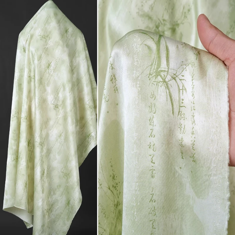 100% ацетатные атласные чернила, светло-зеленые платья Ципао, блузка, ткань в китайском стиле, мягкая драпировка, дизайнерская роскошная элегантная ткань
100% ацетатные атласные чернила, светло-зеленые платья Ципао, блузка, ткань в китайском стиле, мягкая драпировка, дизайнерская роскошная элегантная ткань