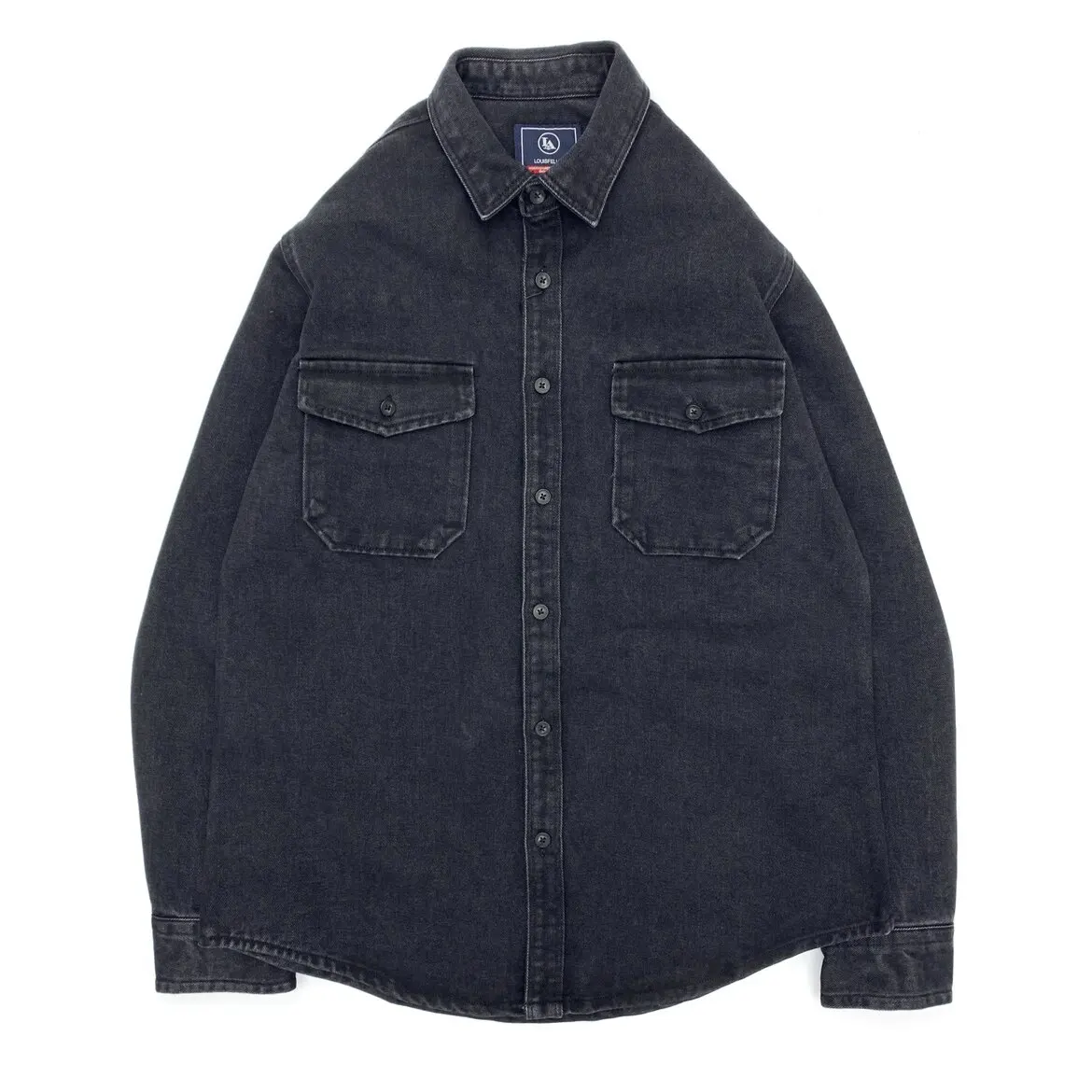 Amekaji Men's Heavyweight Denim Overshirt 100% Cotton Loose Workwear American Casual Style Thick Black Long Sleeve for Fall
Amekaji Men's Heavyweight Denim Overshirt 100% Cotton Loose Workwear American Casual Style Thick Black Long Sleeve for Fall
