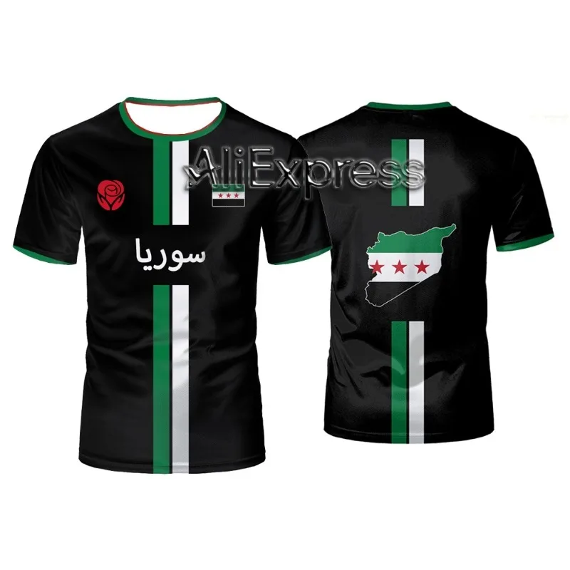 Men's Syrian Flag Football Printed T-shirt, Short Sleeved Sports T-shirt, Street Fashion Clothing
Men's Syrian Flag Football Printed T-shirt, Short Sleeved Sports T-shirt, Street Fashion Clothing