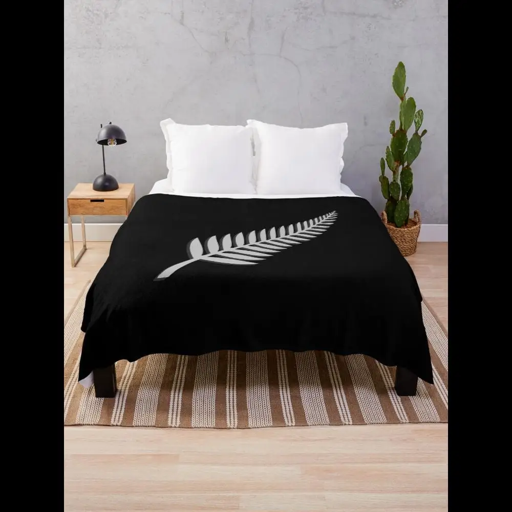 New Zealand NZ Kiwi Black Silver Fern Emblem Sport Fan Throw Blanket
New Zealand NZ Kiwi Black Silver Fern Emblem Sport Fan Throw Blanket