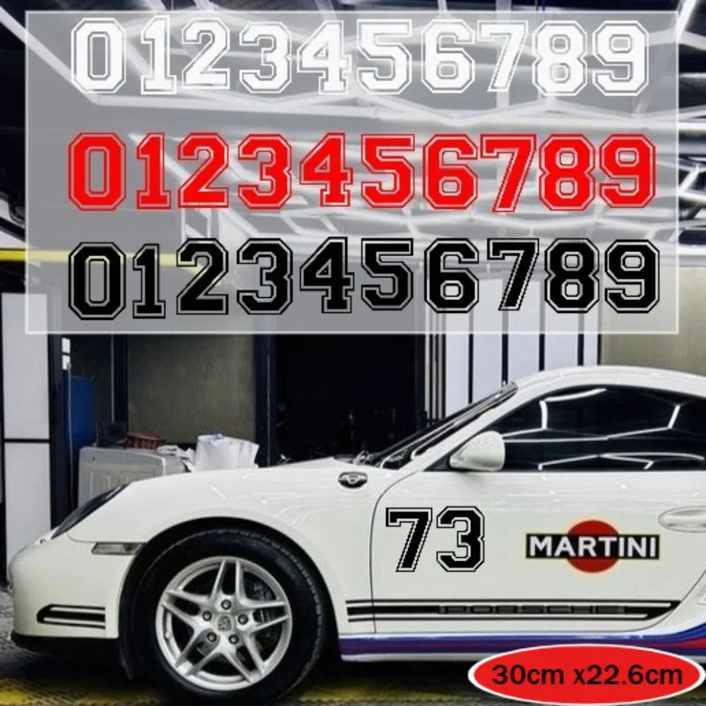 Car Stickers Racing Number 0123456789 Decals Motorcycle Sticker Vinyl Decal C257 B30 Gr86 E87 MK5 911 917LH 918 Auto Accessories
Car Stickers Racing Number 0123456789 Decals Motorcycle Sticker Vinyl Decal C257 B30 Gr86 E87 MK5 911 917LH 918 Auto Accessories
