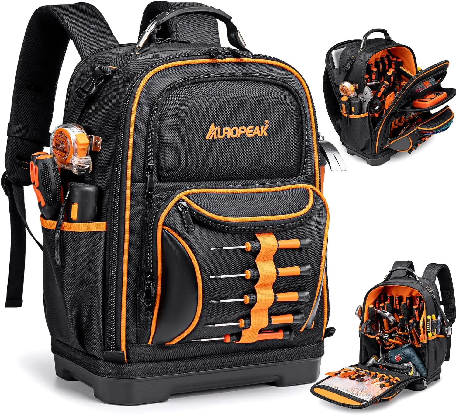 Сверхмощный рюкзак для инструментов с 73 карманами, отделение для ноутбука, водонепроницаемое основание для конструкции электрика
Сверхмощный рюкзак для инструментов с 73 карманами, отделение для ноутбука, водонепроницаемое основание для конструкции электрика