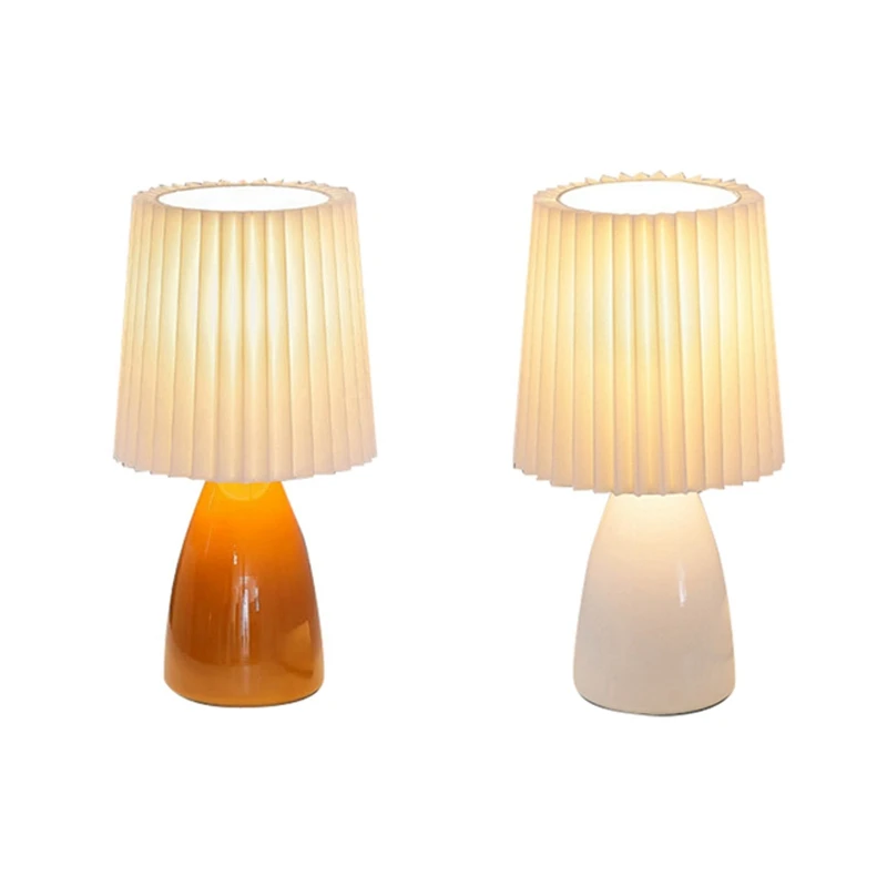 USB Retro Pleated Beside Lamp Table Cute Desk Lamp For Bedroom Stepless Dimming Bed Lamp Deco LED Light
USB Retro Pleated Beside Lamp Table Cute Desk Lamp For Bedroom Stepless Dimming Bed Lamp Deco LED Light