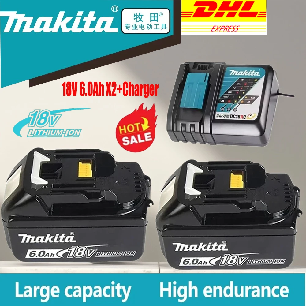 Brand new Original Makita 18V6.0Ah battery, Makita LXT BL1860B BL1860BL1850 BL1830 replaceable rechargeable power tool battery
Brand new Original Makita 18V6.0Ah battery, Makita LXT BL1860B BL1860BL1850 BL1830 replaceable rechargeable power tool battery
