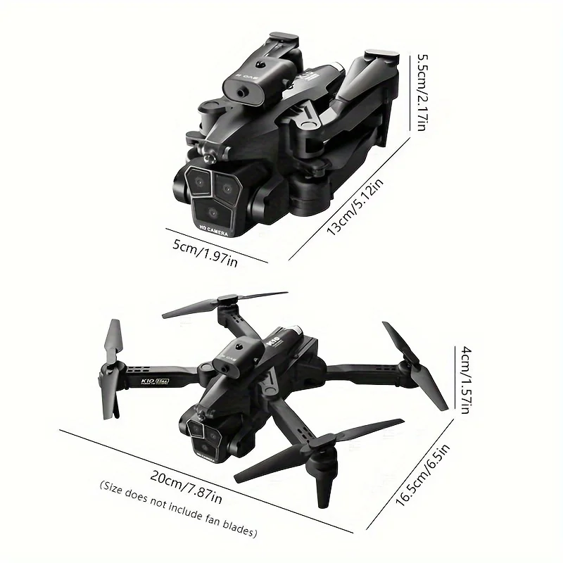 2 Batteries K10 MAX: 3 Camera Remote Control Drone with SD Three ESC Camera Optical Flow Positioning 360° Obstacle Avoidance 2.4
2 Batteries K10 MAX: 3 Camera Remote Control Drone with SD Three ESC Camera Optical Flow Positioning 360° Obstacle Avoidance 2.4