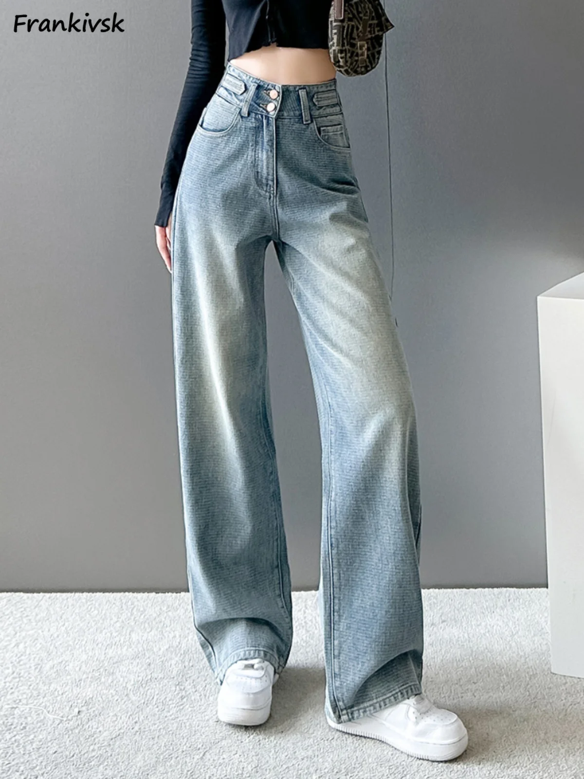 S-5XL Baggy Jeans Women Chic Autumn Fashion Daily All-match Bleached Denim Trousers Korean Style High Waisted Vintage Streetwear
S-5XL Baggy Jeans Women Chic Autumn Fashion Daily All-match Bleached Denim Trousers Korean Style High Waisted Vintage Streetwear