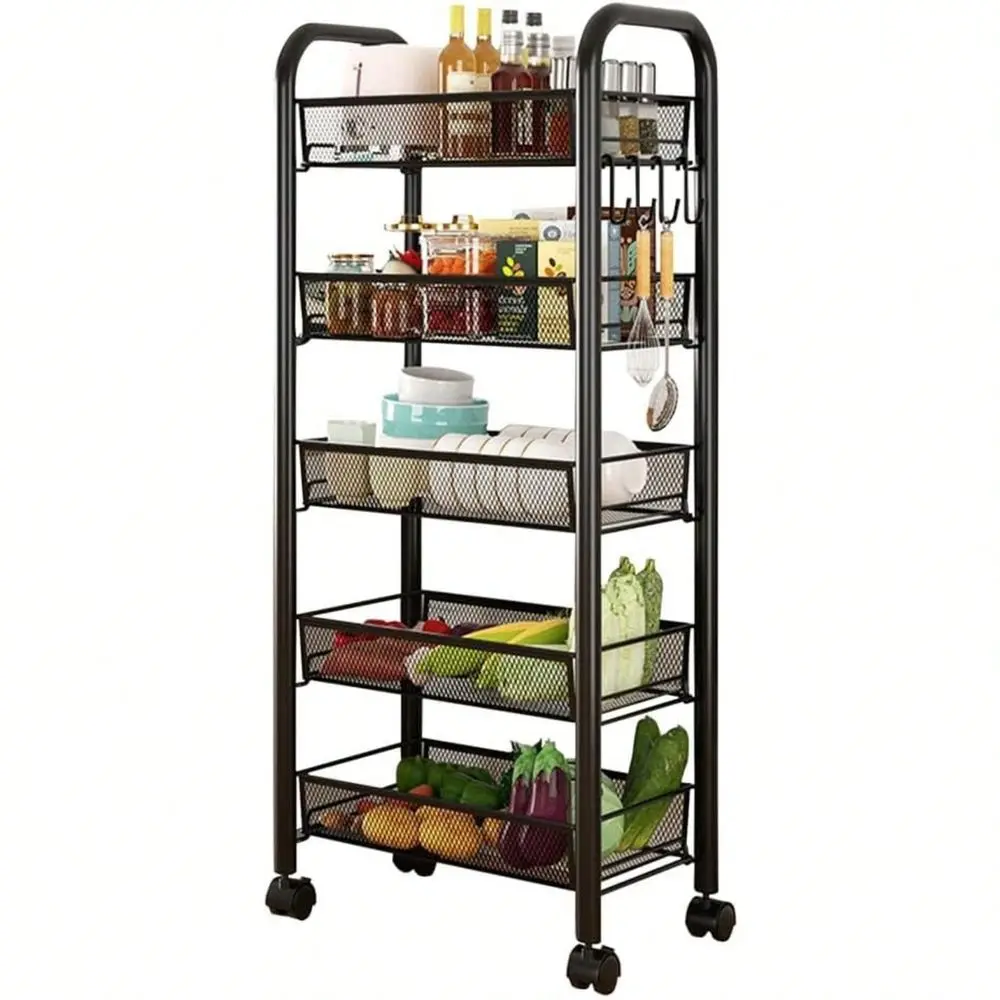 Tier Rolling Cart, Storage Metal Rolling Cart With 4 Lockable Wheels For Fruits Vegetables Snacks BowlDishes, For Kitchen Livin
Tier Rolling Cart, Storage Metal Rolling Cart With 4 Lockable Wheels For Fruits Vegetables Snacks BowlDishes, For Kitchen Livin
