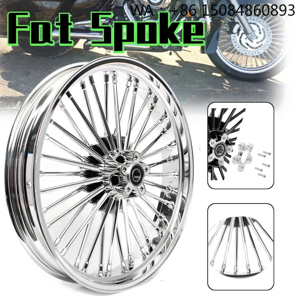 6061-T6 aluminum alloy aerospace material, motorcycle parts, 21*5 Inch 36 Fat Spoke Dual Disc Wheel Rim, Classic Touring Motorcy
6061-T6 aluminum alloy aerospace material, motorcycle parts, 21*5 Inch 36 Fat Spoke Dual Disc Wheel Rim, Classic Touring Motorcy