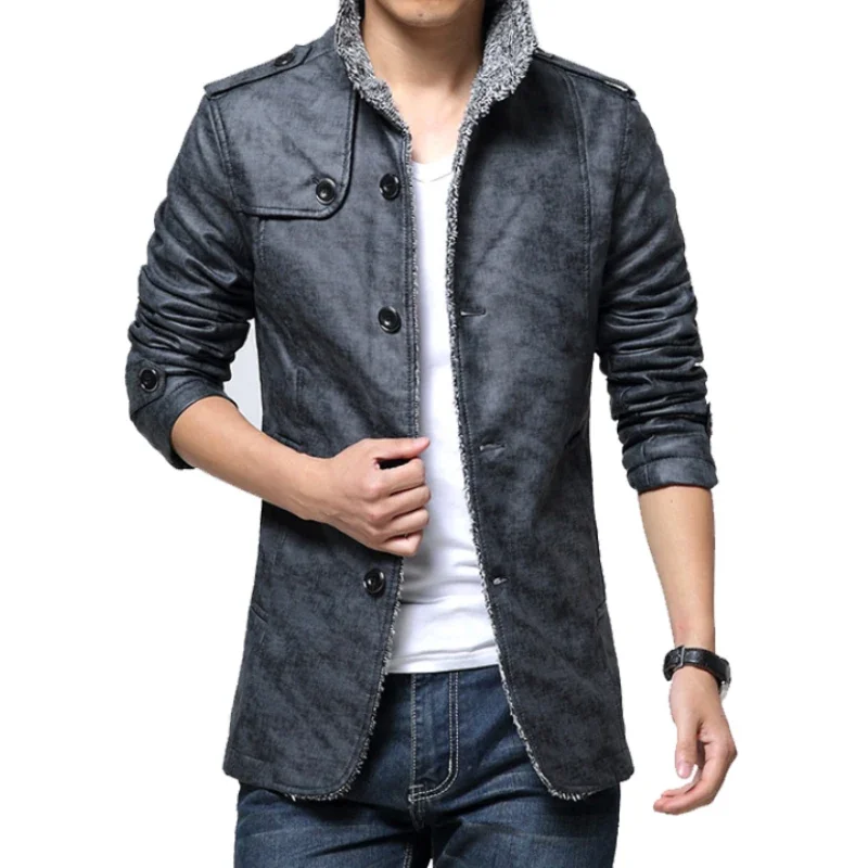 New Casual Leather Jackets Motorcycle Faux Leather Fur Coat Male Thicken Fleece Fur Leather Warm Trendy Leather Jacket Men
New Casual Leather Jackets Motorcycle Faux Leather Fur Coat Male Thicken Fleece Fur Leather Warm Trendy Leather Jacket Men
