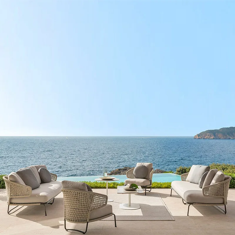 Modern European Style Outdoor Garden Patio Furniture Weather-Resistant Rattan Braided Rope Single Multiple Sofa Chair Set Dining
Modern European Style Outdoor Garden Patio Furniture Weather-Resistant Rattan Braided Rope Single Multiple Sofa Chair Set Dining