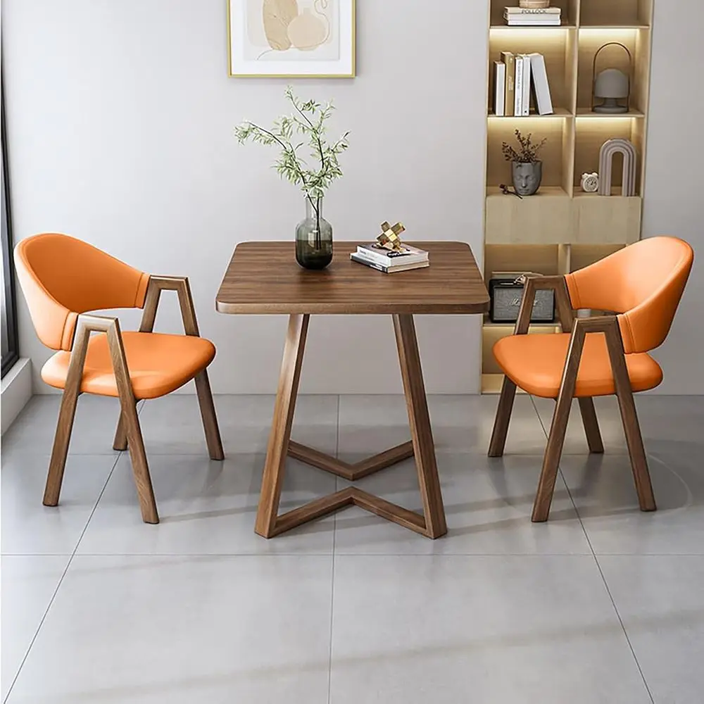 23.6 Compact Square Dining Table with 2 Chairs, Ideal for Kitchen or Breakfast Nook, Orange
23.6 Compact Square Dining Table with 2 Chairs, Ideal for Kitchen or Breakfast Nook, Orange