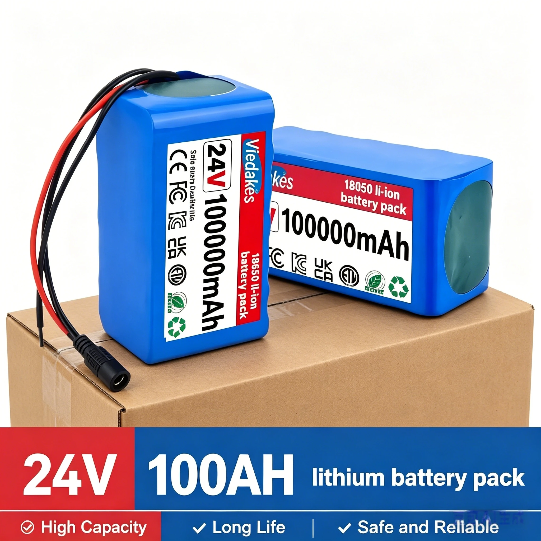 Hot sale Rechargeable Pack with 29.4V Fast Charger 24V 21700 7S3P 100Ah Lithium Battery for 24V electricity battery 100000mAh
Hot sale Rechargeable Pack with 29.4V Fast Charger 24V 21700 7S3P 100Ah Lithium Battery for 24V electricity battery 100000mAh