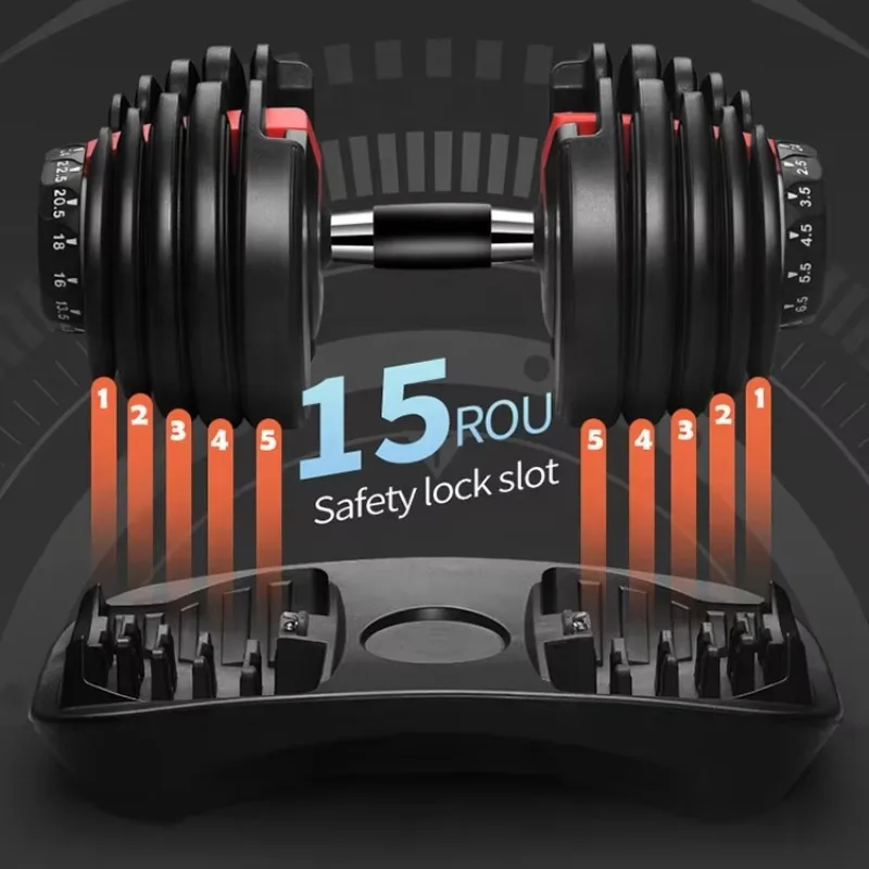 2.5-24kg Iron Plastic Adjustable Dumbbell Commercial Non-deformation Weight Training Gear
2.5-24kg Iron Plastic Adjustable Dumbbell Commercial Non-deformation Weight Training Gear