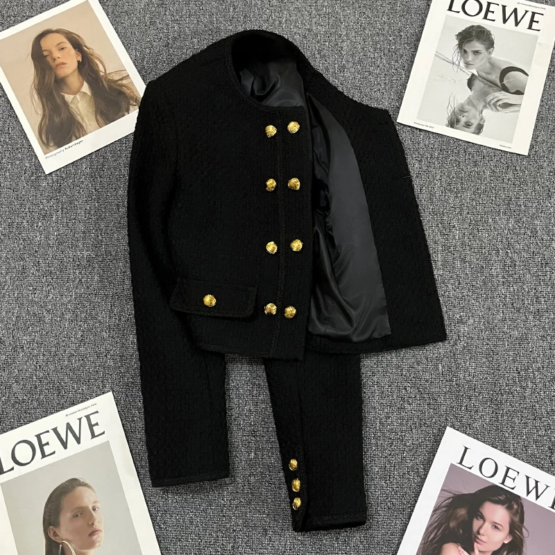 Black Small fragrant wind suit jacket woman autumn winter new style l person design feeling public tie-in
Black Small fragrant wind suit jacket woman autumn winter new style l person design feeling public tie-in