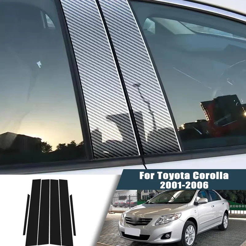 Glossy Black Carbon Fiber Window Door Deal B C Pillar Post Cover Sticker For Toyota Corolla 2001-2006 2002 2003 2004 2005
Glossy Black Carbon Fiber Window Door Deal B C Pillar Post Cover Sticker For Toyota Corolla 2001-2006 2002 2003 2004 2005