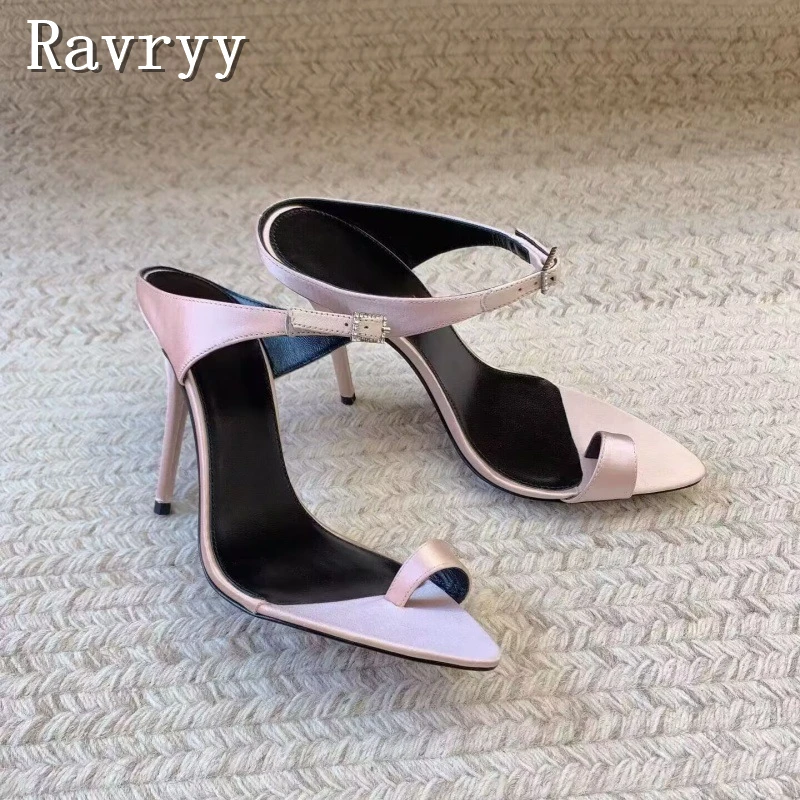 Women New Pointed Toe Toe Ring Stiletto Sandals Luxury Satin Rhinestone Buckle Strap Thin High Heels Bridal Party Dress Shoes
Women New Pointed Toe Toe Ring Stiletto Sandals Luxury Satin Rhinestone Buckle Strap Thin High Heels Bridal Party Dress Shoes