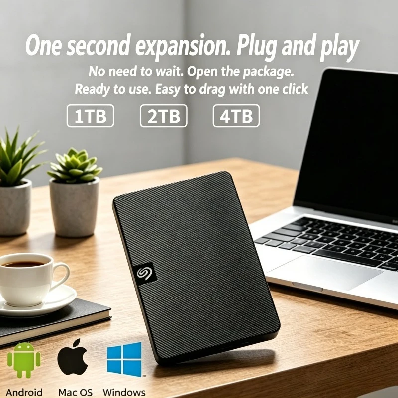 For Seagate 2.5 Inch Portable External Hard Drive USB3.0 High Speed 500GB 1TB Extended Storage Disk For Laptop Desktop PC