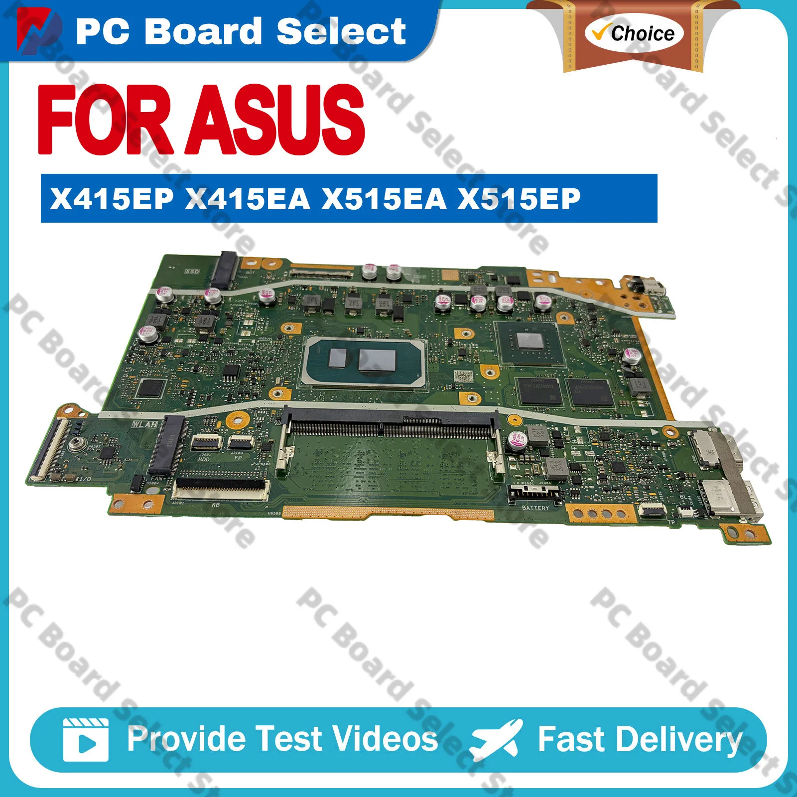 X415EP Laptop Motherboard For ASUS VivoBook X515EP V4200E F1500E V5200E F1400E X415E X515EQ Mainboard With R3 R5 R7 CPU tests OK
X415EP Laptop Motherboard For ASUS VivoBook X515EP V4200E F1500E V5200E F1400E X415E X515EQ Mainboard With R3 R5 R7 CPU tests OK