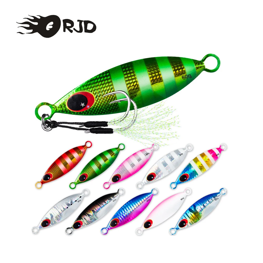 ORJD Japan Metal Casting Fishing Lures 10g-60g Artifical Hard Spoon Bionics Bait Tuna Bass Slow Jig Sinking Fishing Track Tools
ORJD Japan Metal Casting Fishing Lures 10g-60g Artifical Hard Spoon Bionics Bait Tuna Bass Slow Jig Sinking Fishing Track Tools