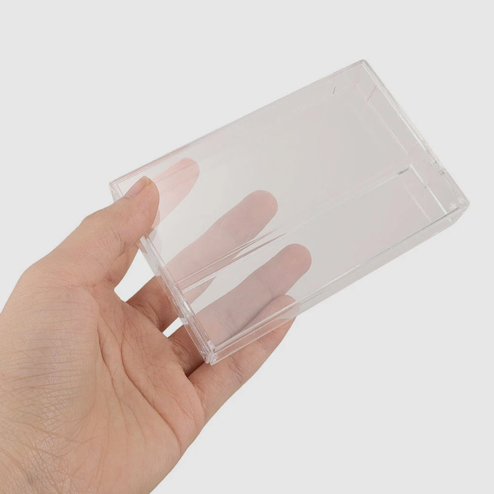 4 Pcs Cassette Tape Case Retro Clear Plastic Organizer Storage Box for Audio Tapes Transparent
4 Pcs Cassette Tape Case Retro Clear Plastic Organizer Storage Box for Audio Tapes Transparent