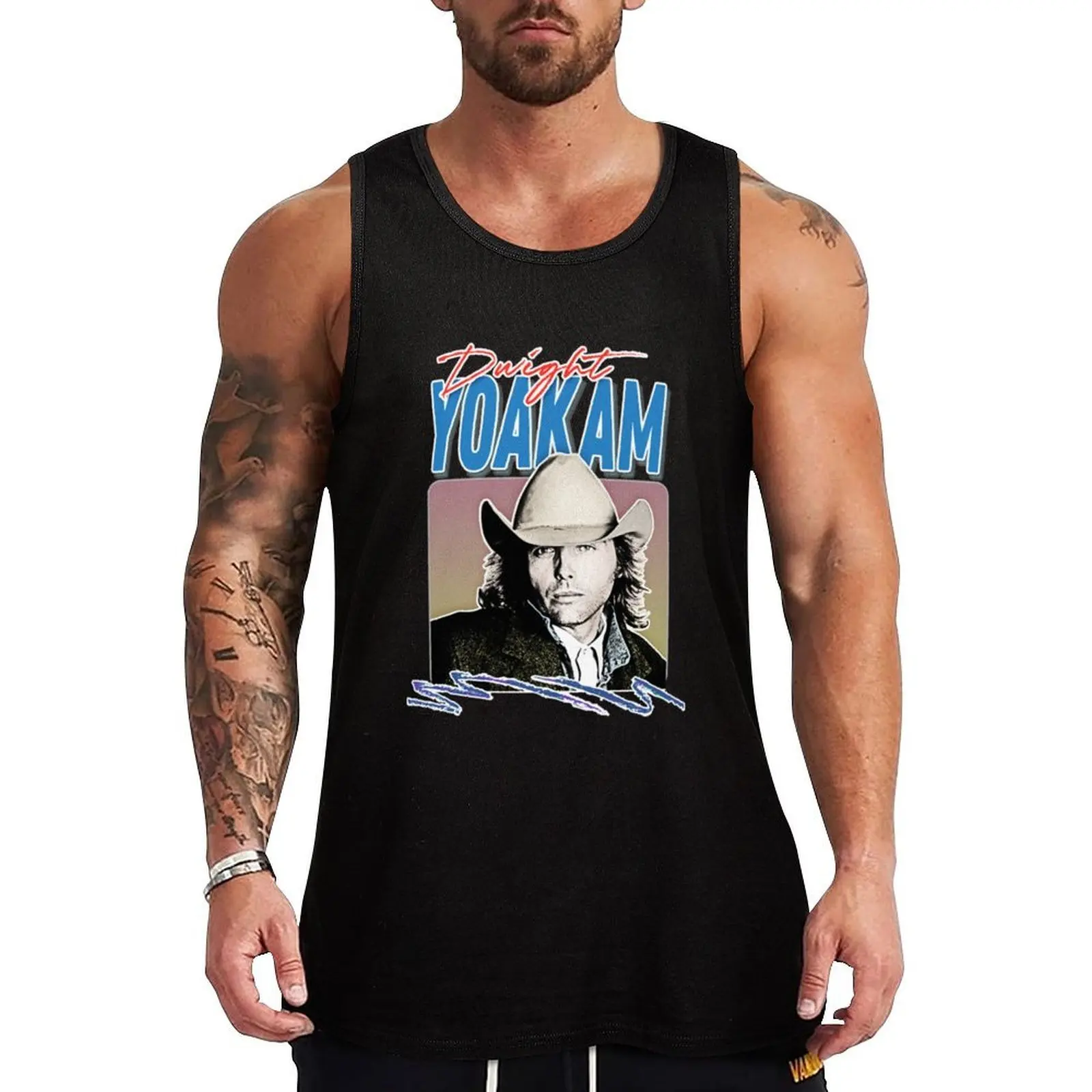 Dwight Yoakam 80s Styled Retro Design Tank Top Workout Ready Tank Top Moisture Wicking Athletic Top
Dwight Yoakam 80s Styled Retro Design Tank Top Workout Ready Tank Top Moisture Wicking Athletic Top