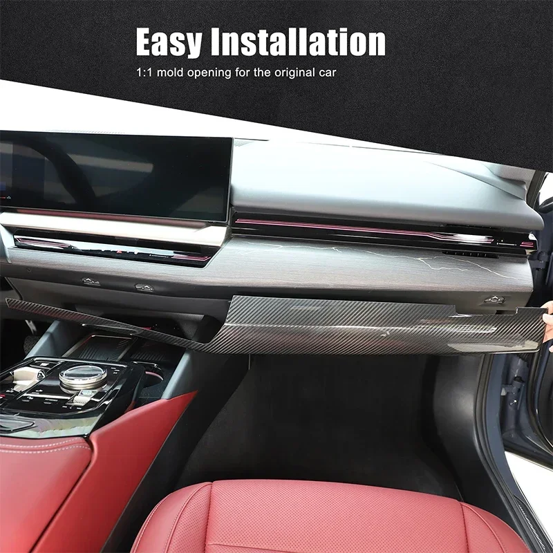 For BMW 5 Series G60 2024+ Real Carbon Fiber Car Dashboard Panel Decorative Cover Interior Modification Accessories LHD
For BMW 5 Series G60 2024+ Real Carbon Fiber Car Dashboard Panel Decorative Cover Interior Modification Accessories LHD