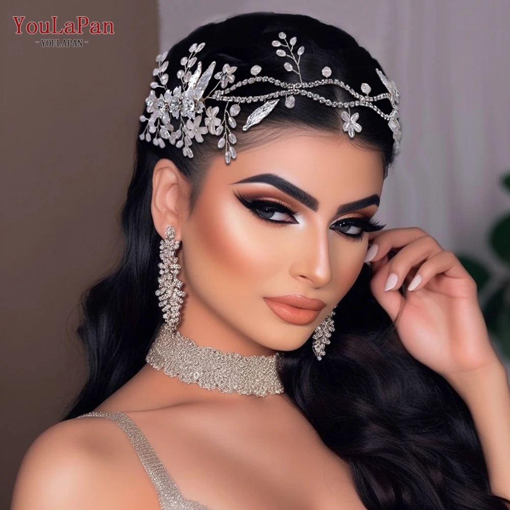 YouLaPan Bride Flower Hair Vine Crystal Wedding Headband Sparkly Forehead Headpiece for Bridesmaid Party Hair Jewelry HP348
YouLaPan Bride Flower Hair Vine Crystal Wedding Headband Sparkly Forehead Headpiece for Bridesmaid Party Hair Jewelry HP348