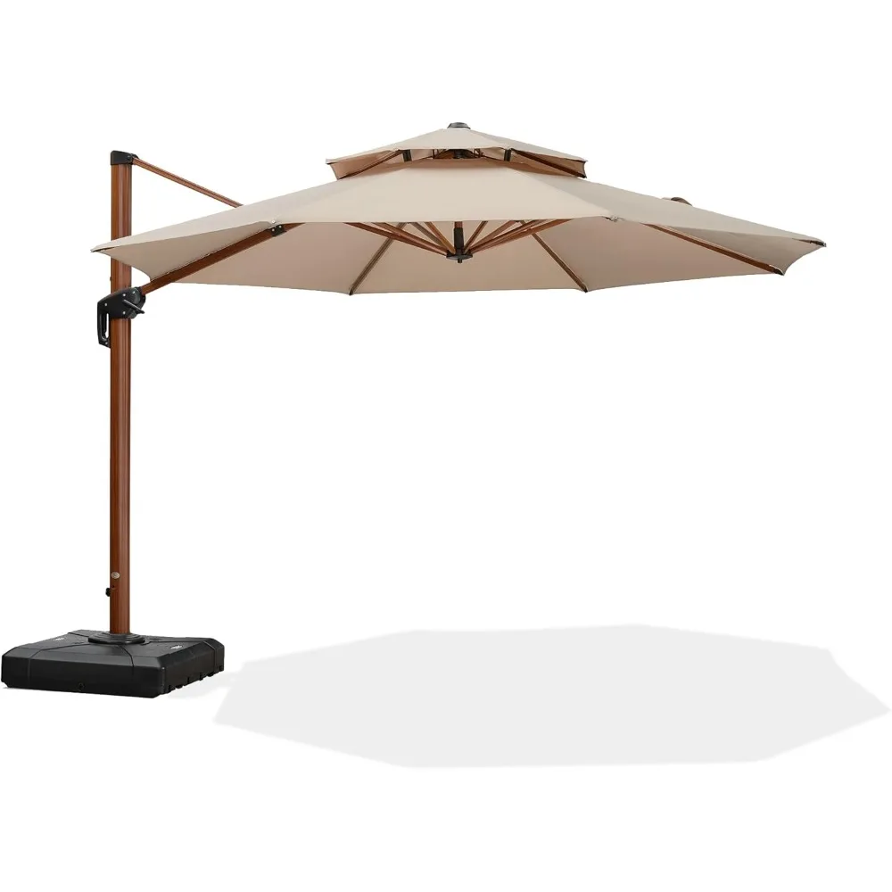 11ft Patio Umbrella Outdoor Round Umbrellas Large Cantilever Umbrella Windproof Offset Umbrellas Heavy Duty Sun Umbrella for Ga
11ft Patio Umbrella Outdoor Round Umbrellas Large Cantilever Umbrella Windproof Offset Umbrellas Heavy Duty Sun Umbrella for Ga