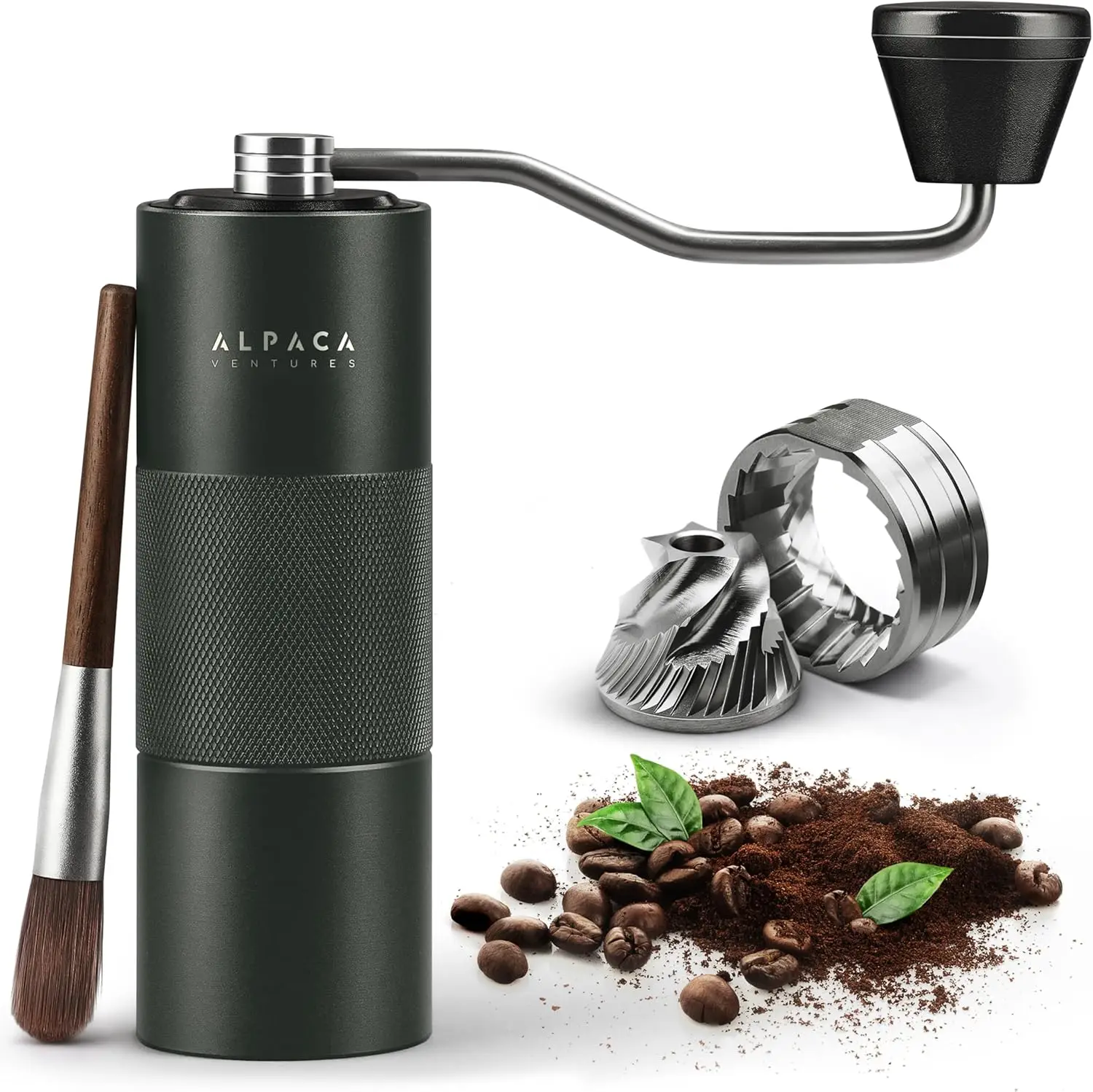 Stainless Steel Manual Coffee Grinder with Adjustable Setting, Double Bearing, Perfect for Home, Office, Camping
Stainless Steel Manual Coffee Grinder with Adjustable Setting, Double Bearing, Perfect for Home, Office, Camping