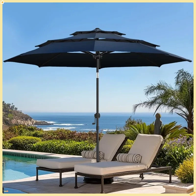 9-футовый 3-х уровневый зонт для патио с рукояткой наклона, устойчивый к выцветанию водонепроницаемый полиэстер для уличного садового кафе
9-футовый 3-х уровневый зонт для патио с рукояткой наклона, устойчивый к выцветанию водонепроницаемый полиэстер для уличного садового кафе