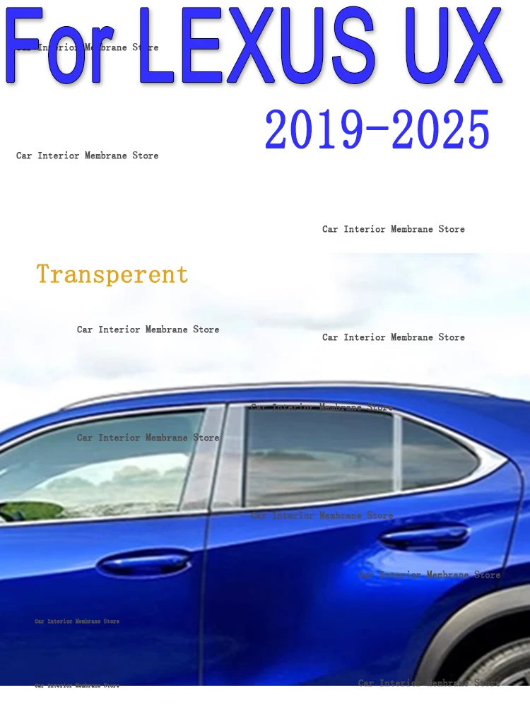 For LEXUS UX 300H 2019-2025 B/C/D -Pillars Car Exterior Automobile Pillar Anti-scratch TPU film protect Protective Film
For LEXUS UX 300H 2019-2025 B/C/D -Pillars Car Exterior Automobile Pillar Anti-scratch TPU film protect Protective Film
