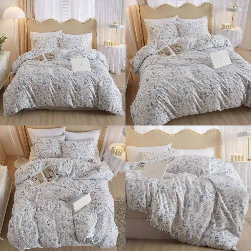 Комплект постельного белья из 3 предметов: пододеяльник размера Queen, белый, с синим цветочным принтом, из хлопка, в стиле бохо, для комфортного сна
Комплект постельного белья из 3 предметов: пододеяльник размера Queen, белый, с синим цветочным принтом, из хлопка, в стиле бохо, для комфортного сна