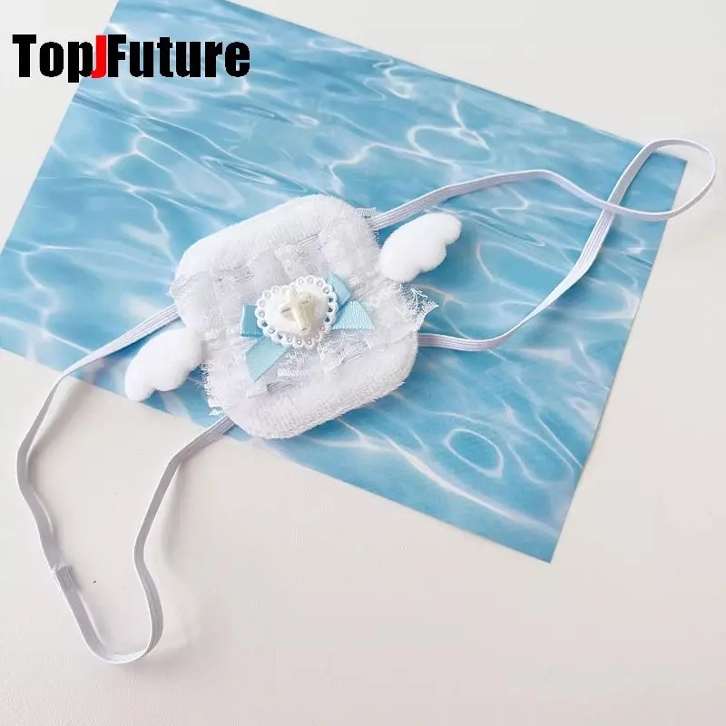 Women's Harajuku Steampunk Y2K girls Gothic patch Medical Department Angel wings bandage white COS accessories Single eye mask 
Women's Harajuku Steampunk Y2K girls Gothic patch Medical Department Angel wings bandage white COS accessories Single eye mask