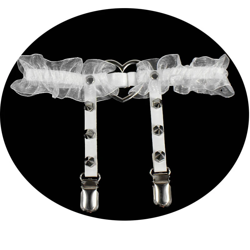 1PC Sexy Women Peach Heart Garter Belt Sissy Punk Gothic Elastic Lace Leather Rivet Leg Ring Girl Adjustable Bar Party Garter
1PC Sexy Women Peach Heart Garter Belt Sissy Punk Gothic Elastic Lace Leather Rivet Leg Ring Girl Adjustable Bar Party Garter