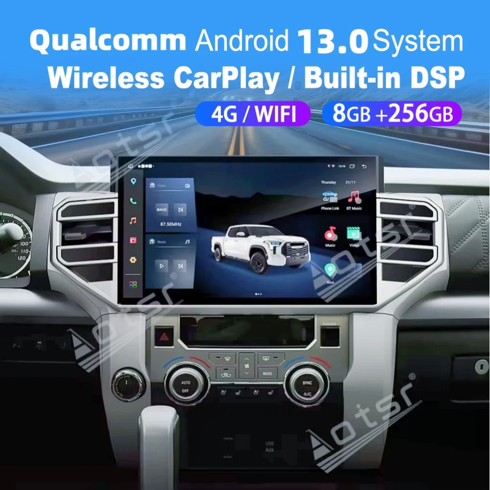 14.6 Inch 8 Core Qualcomm Android 13 Car Multimedia Automotive Player For Toyota Tundra 2014~2019 GPS Navi Car Radio Head Unit
14.6 Inch 8 Core Qualcomm Android 13 Car Multimedia Automotive Player For Toyota Tundra 2014~2019 GPS Navi Car Radio Head Unit