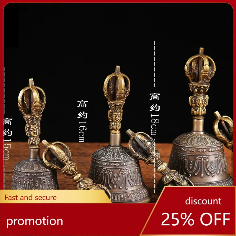 Cz bronze bell sound ethereal buddhist temple supplies five-strand vajra bell and vajra bell
Cz bronze bell sound ethereal buddhist temple supplies five-strand vajra bell and vajra bell
