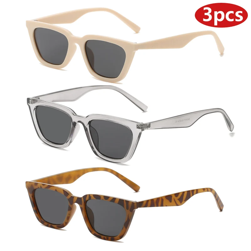 Motorcycle 3pcs Cat Eye Shade Sunglasses Women Classics Plastic Frame Vintage Sun Glasses Fashion Simple Style Eyeglasses UV400
Motorcycle 3pcs Cat Eye Shade Sunglasses Women Classics Plastic Frame Vintage Sun Glasses Fashion Simple Style Eyeglasses UV400