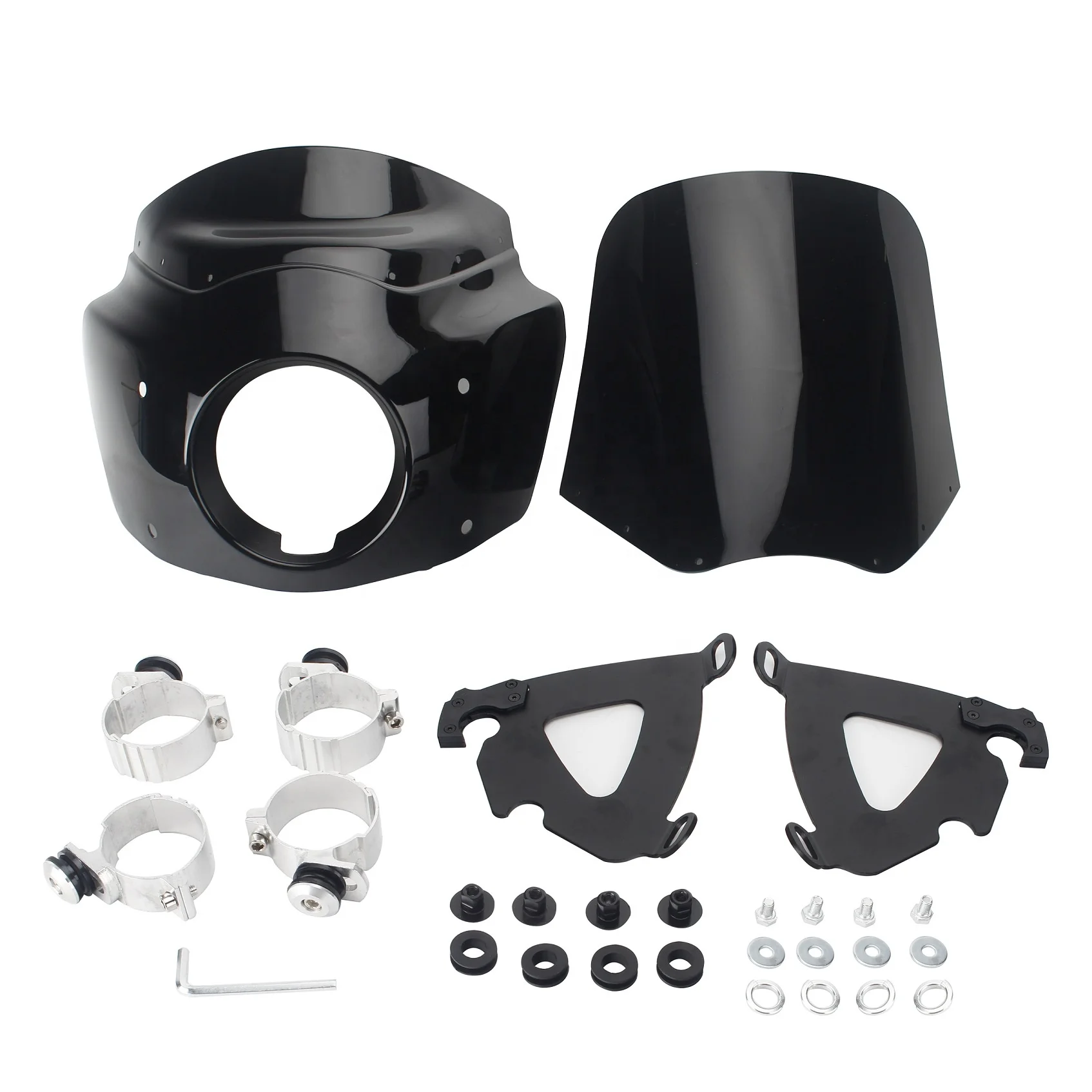 Motorcycle Front Headlight Fairing Head Light Fairing Black Windscreen For Harley Dyna Wide Glide EFI F 2006-2008
Motorcycle Front Headlight Fairing Head Light Fairing Black Windscreen For Harley Dyna Wide Glide EFI F 2006-2008
