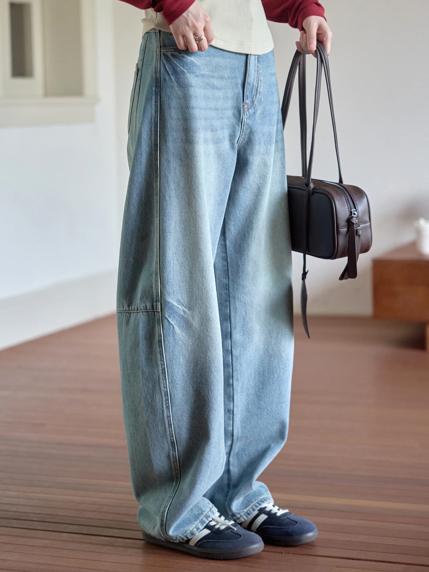 Модный уличный стиль! Джинсы Tailored Wood: узкие, широкие, прямого кроя, с высокой талией, из хлопкового денима, для женщин
Модный уличный стиль! Джинсы Tailored Wood: узкие, широкие, прямого кроя, с высокой талией, из хлопкового денима, для женщин