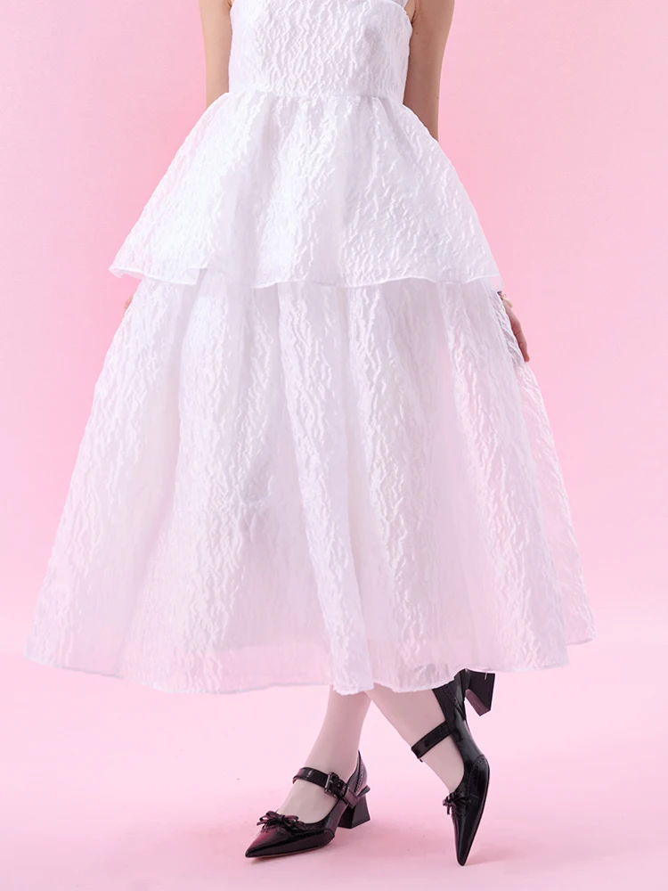 Moss Fifi Doll Pleated Elastic Waist Puffy Skirt Women's Dry Sle Long Skirt Polyester Nylon Fabric Blend Midi Skirt
Moss Fifi Doll Pleated Elastic Waist Puffy Skirt Women's Dry Sle Long Skirt Polyester Nylon Fabric Blend Midi Skirt