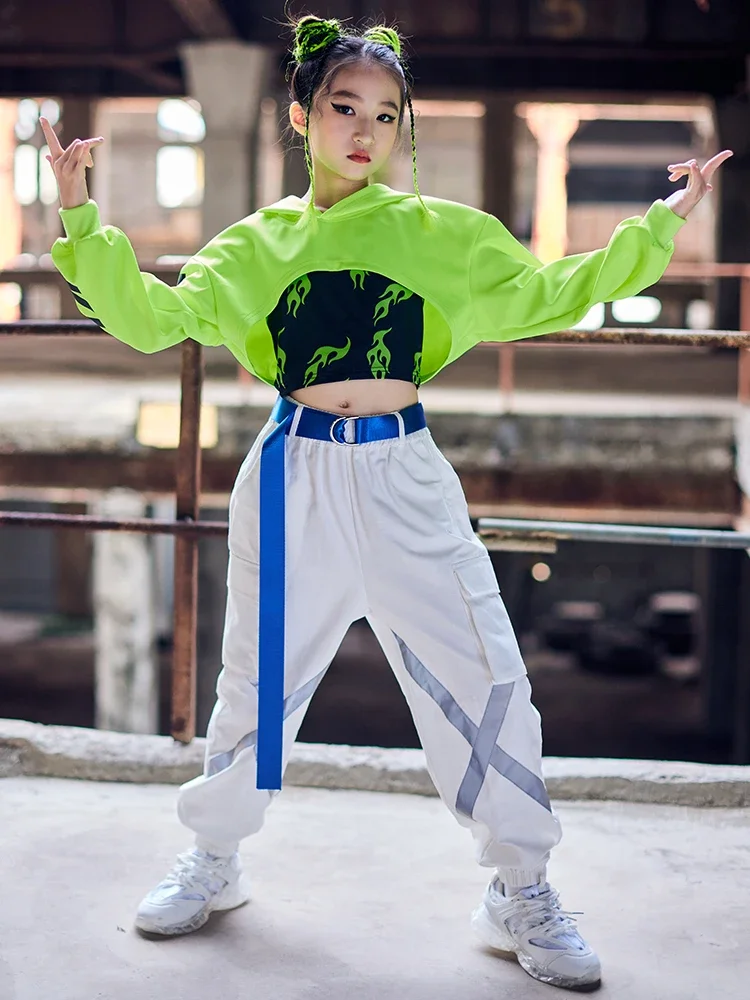 Children Hip Hop Clothing Green Sweatshirt Top Crop Casual Pants Girl Kids Jazz Dance Wear Costume Ballroom Dancing Clothes
Children Hip Hop Clothing Green Sweatshirt Top Crop Casual Pants Girl Kids Jazz Dance Wear Costume Ballroom Dancing Clothes