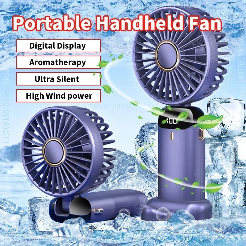 Handheld Mini Fan 3000mAh Foldable Portable Desk Outdoor Neck Hanging 5 Speed USB Rechargeable Fan Phone Stand Display Screen
Handheld Mini Fan 3000mAh Foldable Portable Desk Outdoor Neck Hanging 5 Speed USB Rechargeable Fan Phone Stand Display Screen