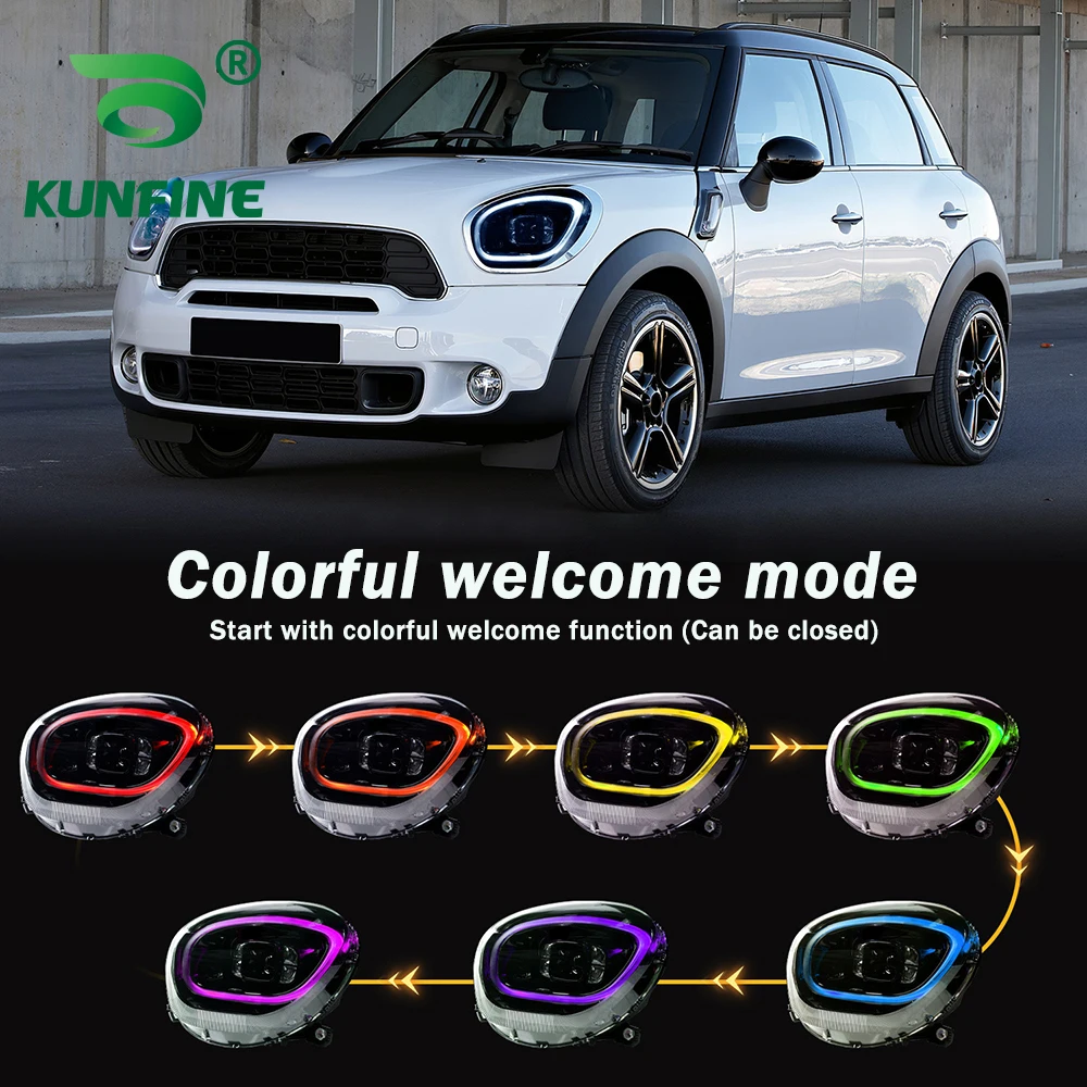 Пара автомобильных фар в сборе для BMW MINI R60 2010-2016, светодиодные фары, детали тюнингового света Plug and Play
Пара автомобильных фар в сборе для BMW MINI R60 2010-2016, светодиодные фары, детали тюнингового света Plug and Play