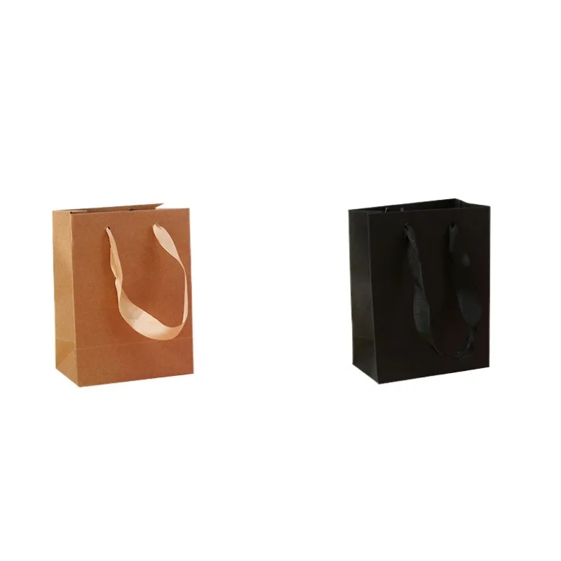 Black Kraft Paper Shopping Bag with Custom Logo Printing
Black Kraft Paper Shopping Bag with Custom Logo Printing